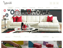 Tablet Screenshot of meubleslalonde.com